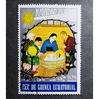 Марка Экваториальная Гвинея 1974 год Рождество