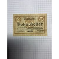 10 геллеров (нотгельды) Австрия.-2512
