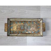 Флорентийский поднос, деревянный, Италия.