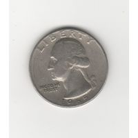 Квотер (25 центов) США 1965 б/б Лот 8307