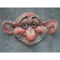 Маска Новогодняя Карнавальная "Троль",папье маше,большая.