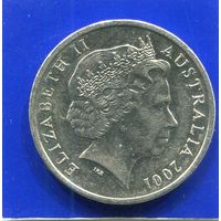 Австралия 10 центов 2001