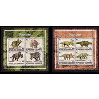 СЕРИЯ Блоков динозавры рептилии   фауна  MNH