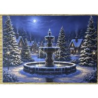 Открытка новогодняя чистая 10х15 см.