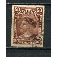 Чили - 1900/1901 - Колумб 50С - [Mi.49I] - 1 марка. Гашеная.  (Лот 68Gs)-T41P16