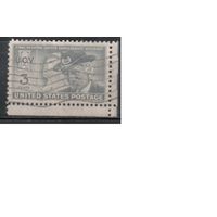 США-1951, (Мих.616), гаш., Солдат, Ветераны (одиночка),