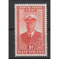 Басутоленд / Basutoland 1947 ** Адмирал Король Георг VI (Альберт Фредерик Артур Георг), Король Соединённого Королевства и доминионов Британского Содружества, последний император Индии