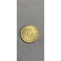 Чили 10 песос 2016