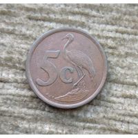 Werty71 ЮАР 5 центов 1996 Райский журавль