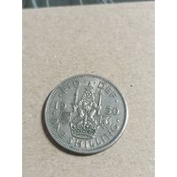 Великобритания 1 шиллинг 1950 год