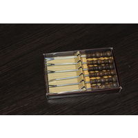 Набор вилочек для канапе с деревянной ручкой, в наборе 6 шт, в заводской упаковке.