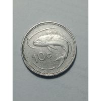 Мальта 10 центов 1986 года .