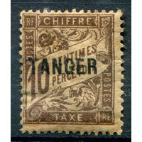 Французские колонии - Марокко, Танжер - 1918г. - служебные марки, 10 с - 1 марка - MLH, жёлтый клей [Mi 3]. #4-W1-123-A-1