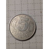 5 пфеннигов ГДР  1968 A год