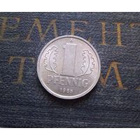 1 пфенниг 1985 (A) Германия ГДР #22 UNC
