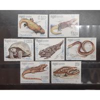 Камбоджа. 1987 год. Фауна. Пресмыкающиеся (1074)