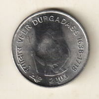 Индия 1 рупия 2003 365 лет со дня рождения Вира Дургадасса