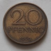 20 пфеннигов 1969 г. ГДР