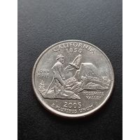 США 25 центов 2005 г. D - Калифорния