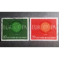 Марки Германия 1960 год Европа СЕРТ