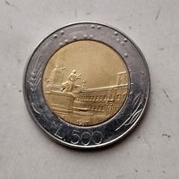 500 лир 1987 года Италия. Итальянская Республика.