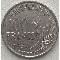 Франция 100 франков 1954 г. B