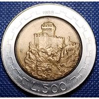 Сан - Марино 500 лир 1988 г. Укрепления Сан - Марино