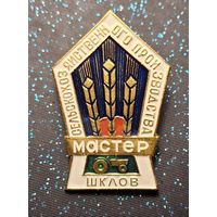 Знак Мастер сельскохозяйственного производства. Шклов. БССР распродажа коллекции