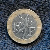 Франция 10 франков, 1989 г., KM# 964