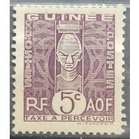 Французская Гвинея 1938г. Доплатная марка