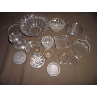 Посуда стеклянная различного назначения 16 предметов времён СССР.