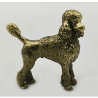 Статуэтка миниатюра Пудель Латунь