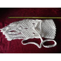 Женская сумка кросс-боди в стиле бохо ручной работы (Hand Made) в технике макраме.(лот 01)Как новая.С рубля.