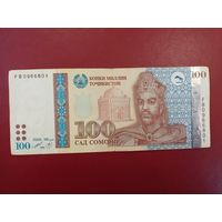 Таджикистан. 100 сомони 1999 года, серия FB
