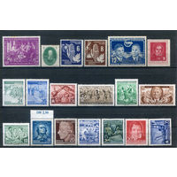 ГДР - с 1950 до 1956г. - 19 марок - MNH с различными дефектами клея, MLH, MH. Старт с 1 коп! Без МЦ! #1-GG-44