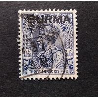 Великобритания\322с\Бирма Мьянма 1937 Король Георг V (надпечатка)