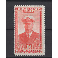 Бечуаналенд Протекторат / Bechuanaland 1947 ** Адмирал Король Георг VI (Альберт Фредерик Артур Георг), Король Соединённого Королевства и доминионов Британского Содружества, последний император Индии