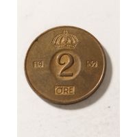 Швеция 2 оре 1957