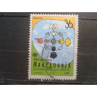 Македония, 2001. Международный год диалога между цивилизациями. Mi-1,7 евро гаш.
