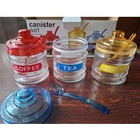 Новый набор баночек для чая, кофе и сахара