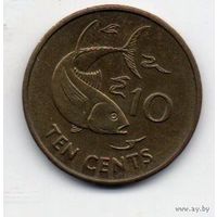 РЕСПУБЛИКА СЕЙШЕЛЫ. 10 ЦЕНТОВ 1997. ФАУНА. РЫБА