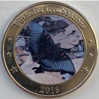 Западные Зондские Острова 1 доллар 2016 г. Бабочка