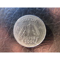 Индия. 1 рупия. 2001. С 20 копеек. Распродажа коллекции. Смотрите другие лоты.