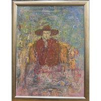 Лисовский А.С"Шляпа",2021г. Холст, акрил. Размер 40х30 см.