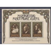 [2218] Лихтенштейн 1981. 75-летие князя Франца Иосифа II. БЛОК MNH