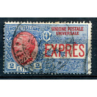 Италия (Королевство) - 1925г. - король Виктор Эммануил III, экспресс - 1 марка - полная серия, гашёная [Mi 213]. #1-It-20-B-1
