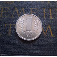 1 пфенниг 1988 (A) Германия ГДР #28 aUNC