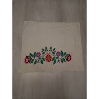 Вышивка старинная шторка, занавеска винтаж