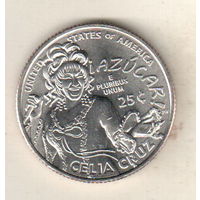 США квотер 2024 Выдающиеся Женщины Америки Селия Крус двор D