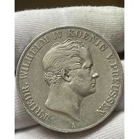 2 талера 1844 года A (Пруссия, Фридрих Вильгельм IV).Серебро.